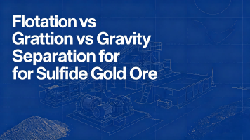 Flotación versus separación por gravedad para minerales de oro sulfuroso