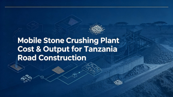 Costo y producción de la planta móvil de trituración de piedra para construcción de carreteras en Tanzania