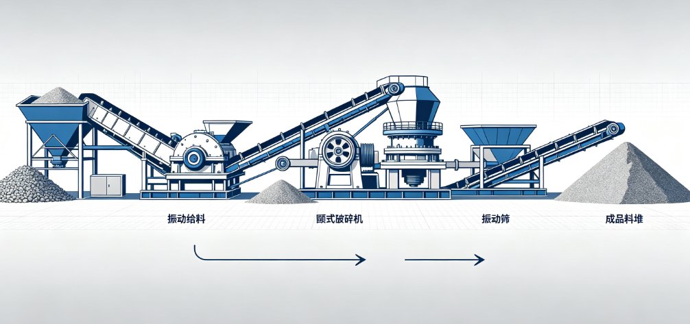 Proceso de trituración y cribado de piedra | Solución completa de diseño de planta minera