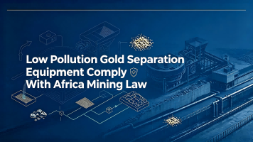 Equipo de separación de oro de baja contaminación, cumple con la ley minera de África