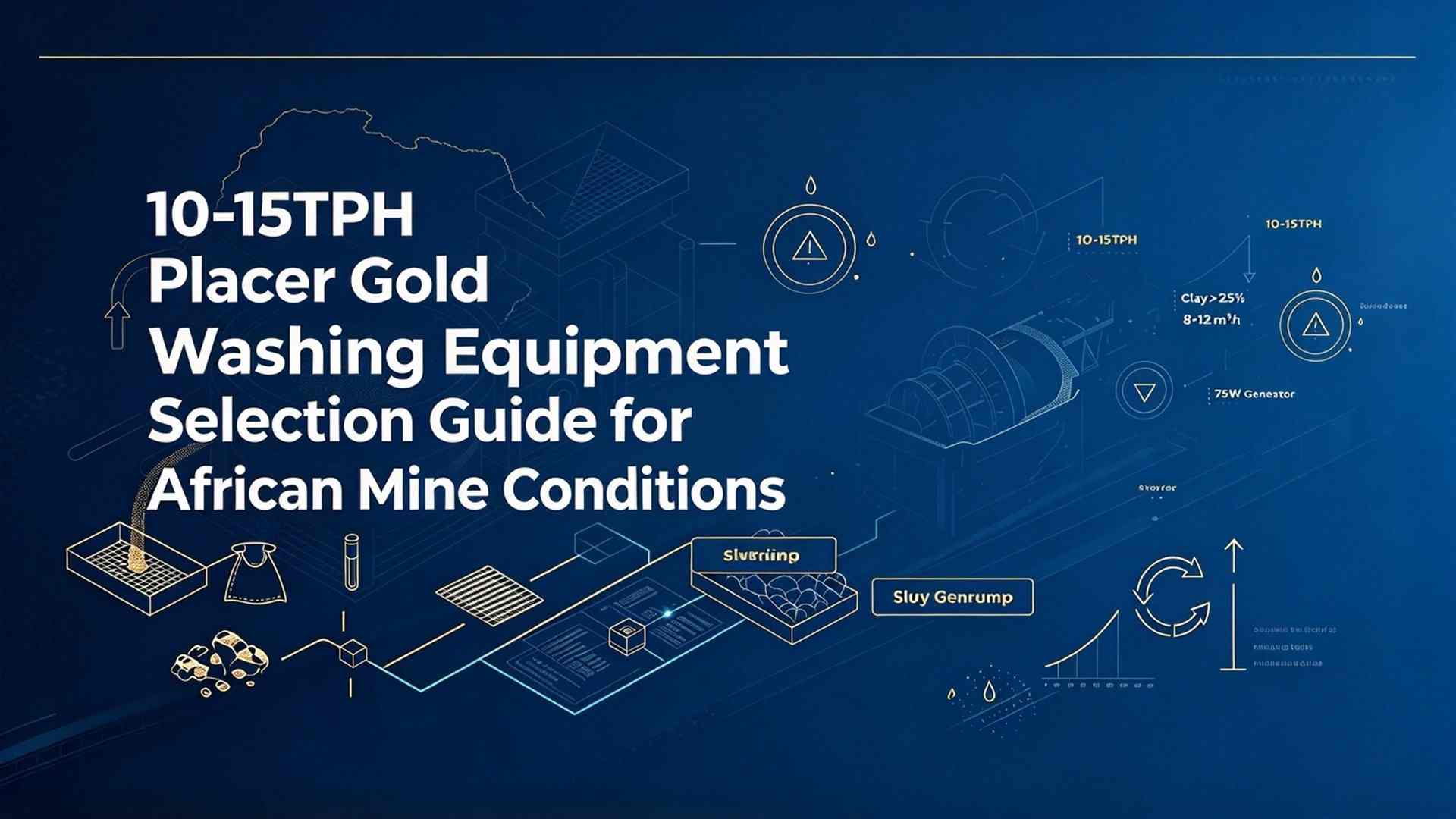 Guía de Selección de Equipos de Lavado de Oro en Río 10-15 TPH para Condiciones de Minas en África