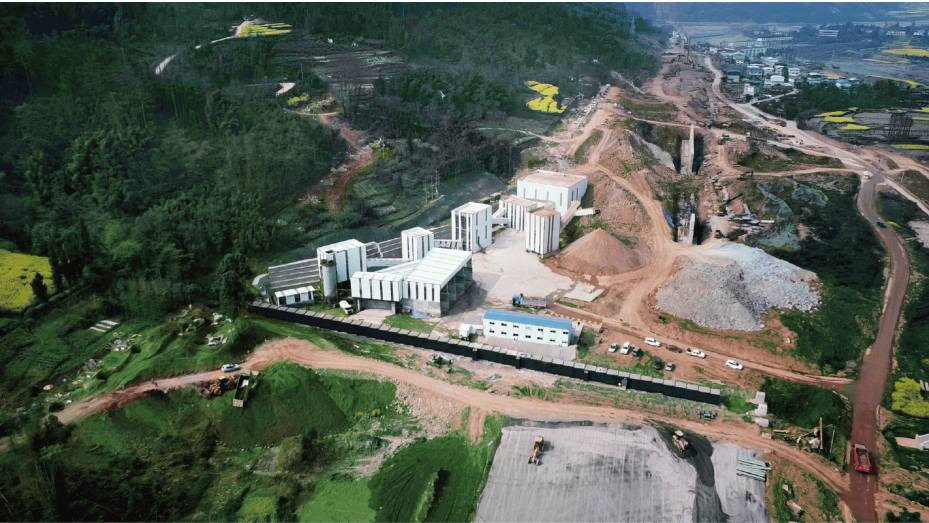 Ruta Ferroviaria Sichuan-Tibet, China Railway 11th Bureau, Proyecto de Agregados de Alta Calidad